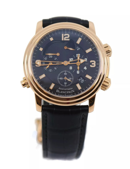 Blancpain Leman Reveil GMT 18K Rose Gold Watch 2041