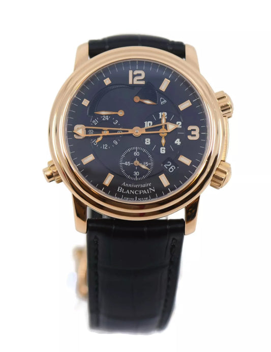 Blancpain Leman Reveil GMT 18K Rose Gold Watch 2041