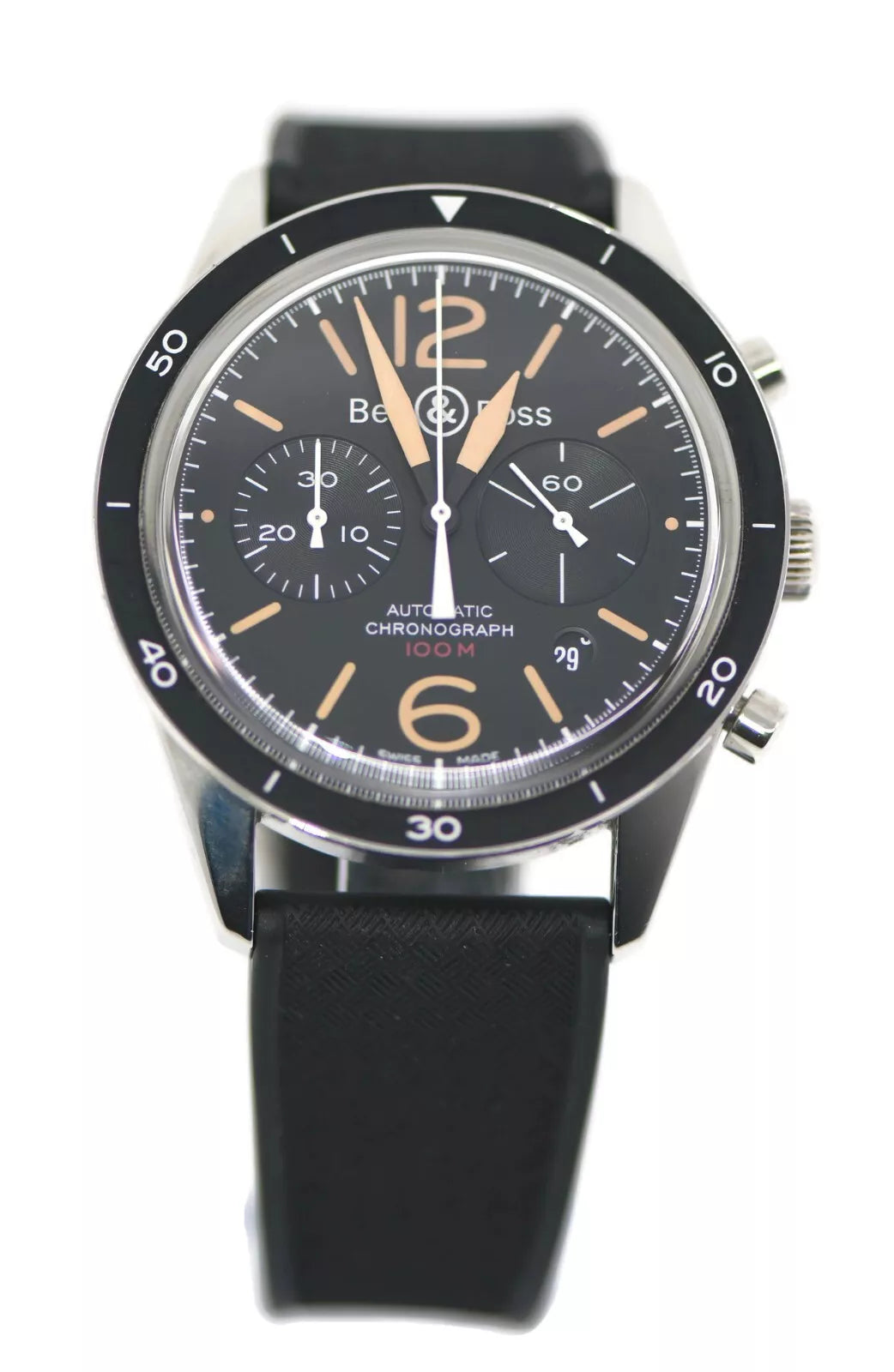 Bell & Ross Heritage Chronograph Stainless Steel Watch BR126