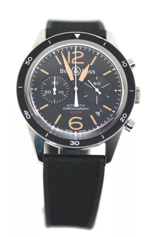 Bell & Ross Heritage Chronograph Stainless Steel Watch BR126