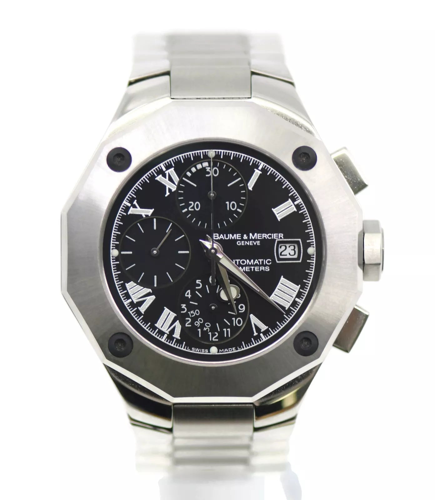 Baume & Mercier Reviera Chronograph Stainless Steel Watch 65541