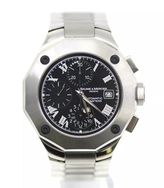Baume & Mercier Reviera Chronograph Stainless Steel Watch 65541
