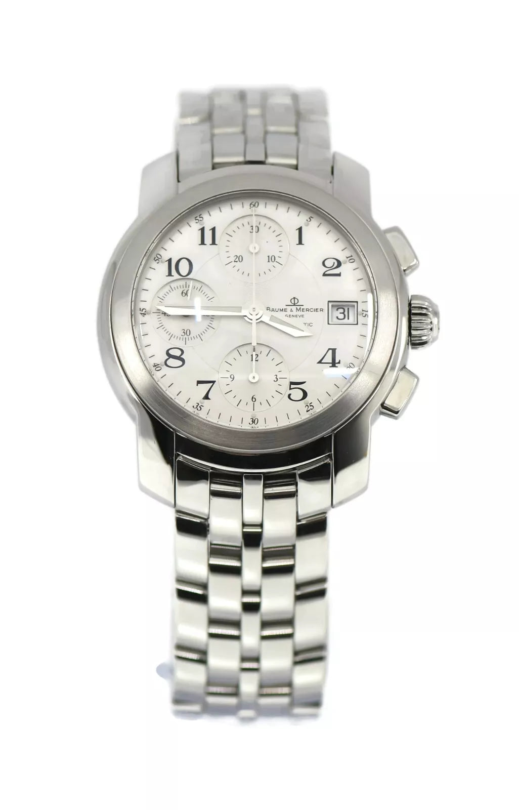 Baume & Mercier Capeland Chronograph Stainless Steel Watch MV045216