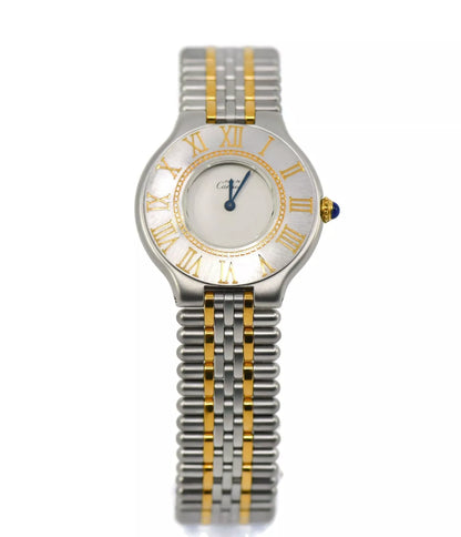 Cartier Must 21 Two Tone Stainless Steel Watch