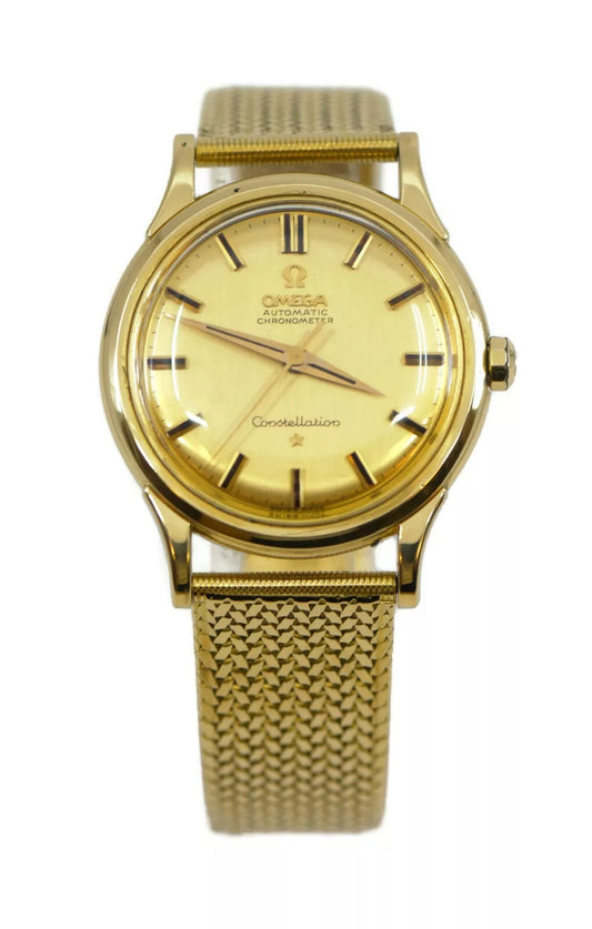 Omega Constellation Chronometer 14K Yellow Gold Watch