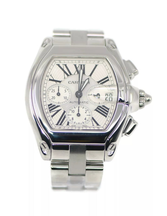 Cartier Roadster XL Chronograph Stainless Steel Watch