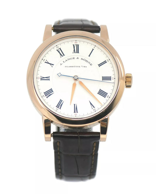 A Lange & Sohne Richard Lange 18K Rose Gold Watch