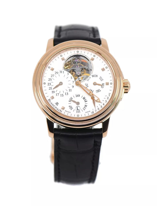 Blancpain Leman Calendar Tourbillon 18K Rose Gold Watch 2625