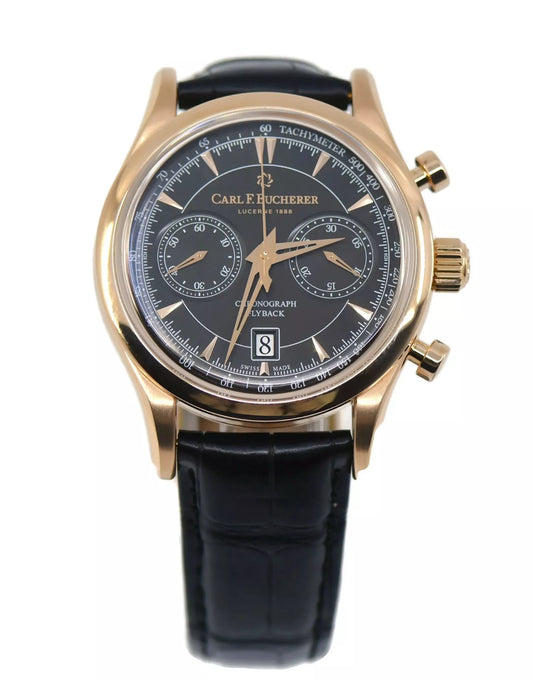 Carl F Bucherer Manero Flyback Chronograph 18K Rose Gold Watch 10919.03