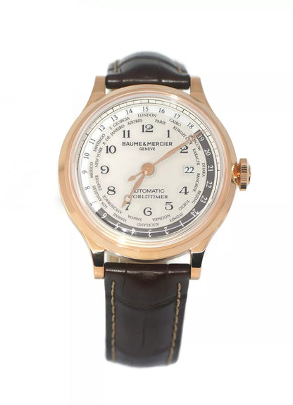 Baume & Mercier Worldtimer 18K Rose Gold Watch M0A10107