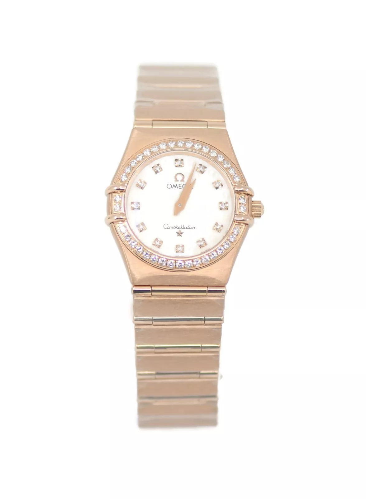 Omega Constellation Diamond 18K Rose Gold Watch