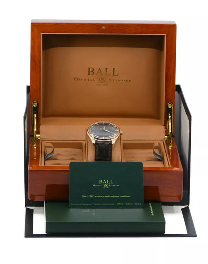 Ball Trainmaster 18K Rose Gold Watch NM2888D