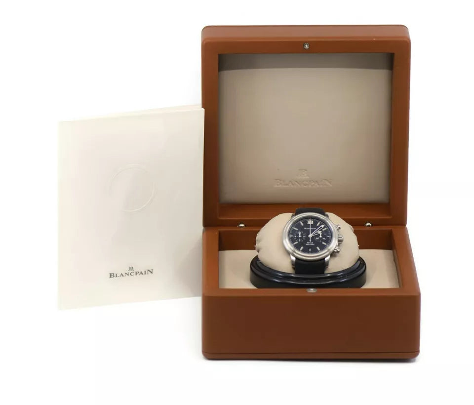 Blancpain Leman Flyback Chronograph Stainless Steel Watch 2182F